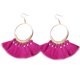 thumbnail image 1 of Qarigey Pendientes llamativos de moda con borlas bohemias y borlas bohemias para mujer Ropa, zapatos y accesorios Miscelánea Rosa roja, 1 of 3