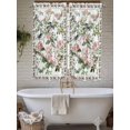 thumbnail image 4 of Pink Spring Floral Bathroom Window Curtain, Elegant Pastoral Flowers Birds Watercolor Light Filtering Coffee Kitchen Curtains, Bedroom Living Room Curtains 2 Panel 84"x63", 4 of 6