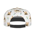 thumbnail image 5 of Adjustable Baseball Cap, Cute French Bulldog Tulip Flat Bill Trucker Flat Brim Hats Dad Hat for Men Women - Snapback Hat Adjustable Size, 5 of 7