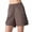 Brown-03, variant on Women’s Hiking Shorts – High Waisted Pull On Cargo Casual Golf, Water Resistant 7” Inseam Mid Thigh