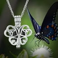 thumbnail image 4 of Hollow Butterfly Cremation Urn Necklace for Ashes- Urn Locket Ashes Necklace Urn Jewelry Memorial Keepsake Fine Keepsake for A Loss of the Loved One, 4 of 8