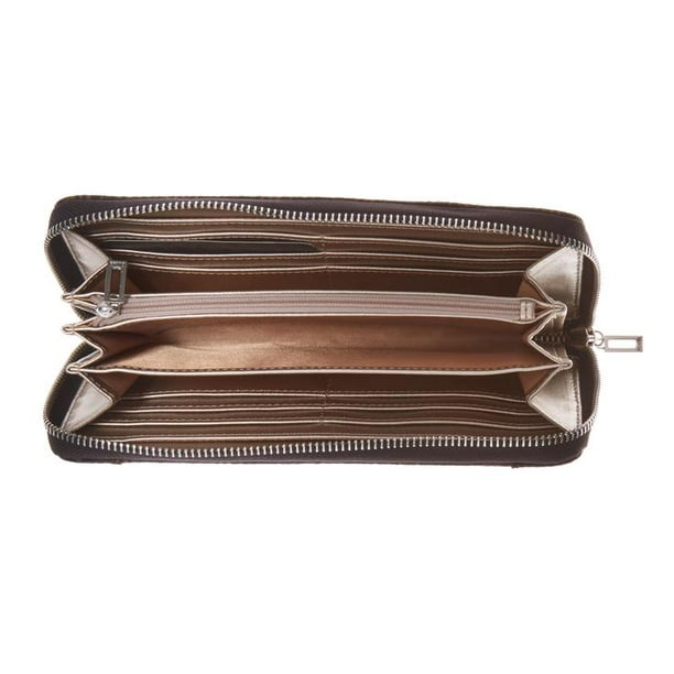 Guess Women s Queenie Large Zip Around Wallet Nude Walmart