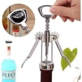 thumbnail image 4 of Abridor de botellas de vino Wing Corkscrew multifuncional, plateado, 4 of 5