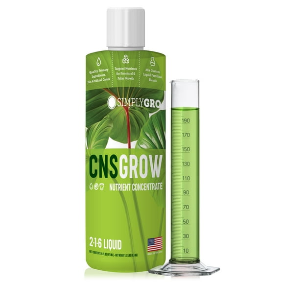 CNS Grow 2-1-6 Nutrient Concentrate Hydroponic Fertilizer (1 Pint)