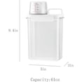 thumbnail image 2 of 2 Pcs Distributeur de Détergent à Lessive Distributeur d'Assouplissant Détergent Liquide Conteneur de Poudre à Lessive, 12.6*7.7*17.5cm, 2 of 5