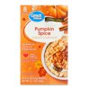 Great Value Instant Oatmeal, Pumpkin Spice, 1.51 oz, 8 Count