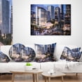 thumbnail image 4 of Designart Residential Complex Close up - Cityscape Photo Throw Pillow - 18x18, 4 of 5
