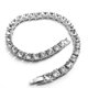 thumbnail image 4 of EeaseMX Crystal Bling Necklace Rhinestones Cadenas estilo hip-hop Collares Accesorios de joyería (Plata, 75 cm), 4 of 7