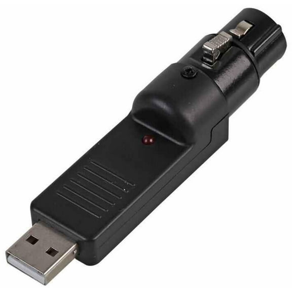 PULSE - 3-Pin XLR Female to USB 2.0 Male Adaptor - Analogue to Digital Audio