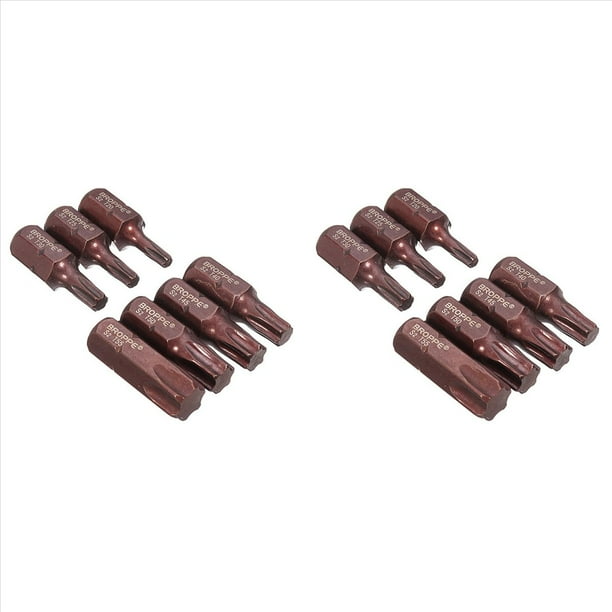 14 Piezas T20-55 Destornillador Torx Bit S2 Acero 10Mm VáStago Hexagonal para Destornillador de T20 / T25 / T30 / T40 / T45 / T50 / T55
