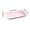 Pink, variant on HHJZPR Rectangular Wheat Straw Plates, 7.5" Lightweight Plastic Trays for BBQ, Fruits, Snacks & Serving