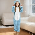 thumbnail image 2 of REDARER Girls Bear Ear Romper Long Sleeve Pajama, Soft Grip Soles Jumpsuit for Toddler Kids Sleep and Play,3-4 Years, 2 of 5