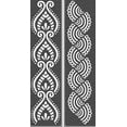 thumbnail image 1 of Plantillas reutilizables de borde CrafTreat 7,5 x 30,5 cm, 2 piezas, 1 of 6