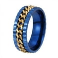 thumbnail image 4 of Fashion Stainless Steel Ring External Band Rotating Ring Wonderful Gift, 4 of 9