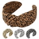 thumbnail image 1 of QIANXUAN - Diademas anudadas con estampado de guepardo para mujer, diadema de tela con estampado de leopardo, diadema con nudo superior, 4 unidades, 1 of 6