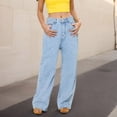 thumbnail image 5 of Aloohaidyvio Pants No Boundaries,Wide Leg Jeans Woman Stretchy Baggy Jeans High Waisted Trendy Straight Casual Denim Pants, 5 of 6