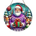 thumbnail image 3 of xihome Adorno navideño de madera de 7,8 pulgadas para rbol de Navidad con impresin HD. Decoracin festiva para el hogar., 3 of 5