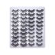 thumbnail image 1 of 20 pares de pestañas postizas semimanuales suaves naturales de alta imitación de fibra química 6D pestañas postizas para cosplay, 1 of 8