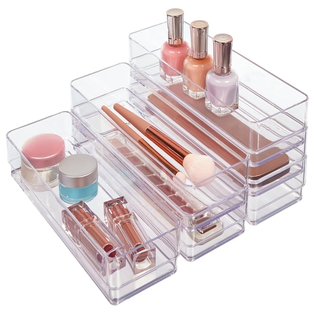 Set organizador de cajones StorI SimpleSort, 6 piezas, plástico transparente