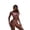 Pink, variant on Fashionable Two Piece Bikini Solid Shiny Swimsuit For Beach Pool G String Bikini Swimsuit for Women