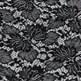 thumbnail image 2 of Zelouf Indie Floral Lace W/sequins  , Sewing, DIY, Crafts Fabric by the Yard, Black, 7 Yard, 2 of 2