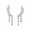 Marquise/Silvertone, variant on PalmBeach Jewelry Marquise and Pear-Cut White Crystal Laurel Leaf and Hanging Crystal Accent Ear Climber Earrings Rose or Yellow Gold-Plated or Silvertone