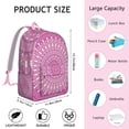 thumbnail image 5 of Boho Pattern Mandala School Backpack for Women, Sacred Ethnic Tribal Canvas Daypack with Symbolic Harmony Design, 5 of 5