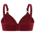 thumbnail image 4 of CAICJ98 Bras for Women No Underwire No Underwire Full Coverage Padded Push Up Wirefree Bras Seamless Bralette Soft Comfort Everyday Bra Red,48, 4 of 7