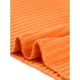 thumbnail image 5 of INSPIRE CHIC Women's Ribbed Hem Pullover Jumper V Neck Long Sleeve Knit Mini Sweater Midi Dress S Orange, 5 of 6