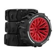 thumbnail image 4 of HILABEE 4Pcs RC Off Road Sand Tires Replacement for Typhon 1/14 Scale Accessory Red, 4 of 9