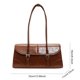 thumbnail image 2 of Bolso de hombro para mujeres Correa ajustable Bolsa de axilas PU Cuero de cuero Solidal Many Bag Landing For Work Viaje, 2 of 9