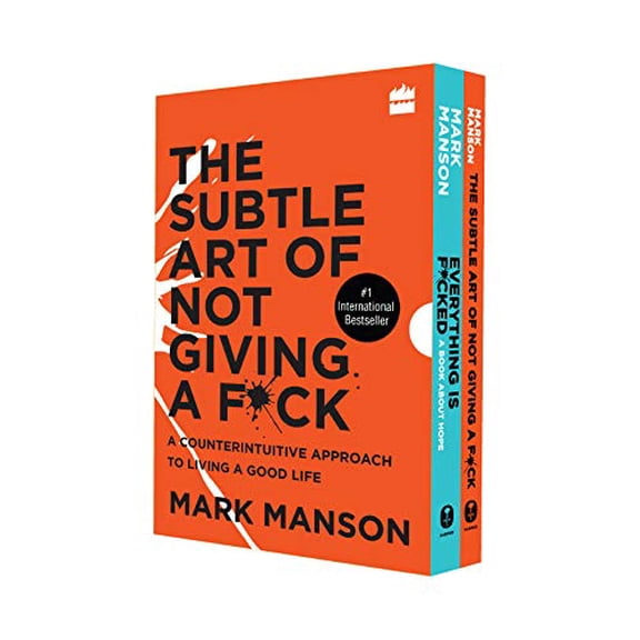 Pre-Owned MARK MANSON BOX SET,THE SUBTLE ART OF NOT GIVING A FOCK Paperback