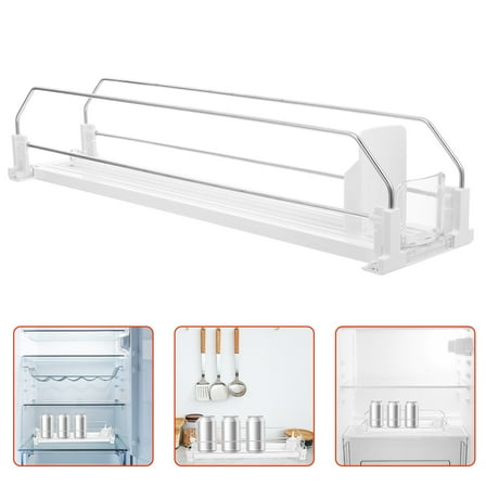 MLINS Fridge Drink Organizer 2pcs Soda Can Dispenser for Refrigerator Automatic Pusher Glide Touchless Beverage Propeller Rack