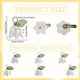 thumbnail image 2 of 1 caja de 120 dijes de flor de lirio, dijes de lirio blanco, dijes de acrílico pequeños de flores de primavera, hojas de campana, dije colgante de lirios del valle, 2 of 6