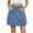 B, variant on Xunlbb Jean Mini Skirts for Women Denim, Women's Fashion Solid Color Elastic Waist Cowboy Cargo Skirt Gift for Girls, Size S-2XL