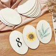 thumbnail image 2 of 20Pcs Wood Oval Sheets Unfinished Thin Blank Wood 5.9×3.5 Inch(14.9×9cm) Oval Craft Wood Wooden Discs Slices for DIY Craft Wedding Christmas Hanging Ornaments Gift, 2 of 9