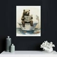 thumbnail image 4 of COMIO Bear Bathroom Decor - Bear Wall Art in Bathtub Print, Black and White Bear Posters, Funny Bathroom Wall Art Prints, Funny Animal Pictures for Toilet Restroom (UNFRAMED), 4 of 4