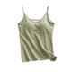 thumbnail image 2 of Pijama de manga corta para mujer, transpirable, con cuello en V, con tirantes, sin mangas y blusa de poliéster., 2 of 4