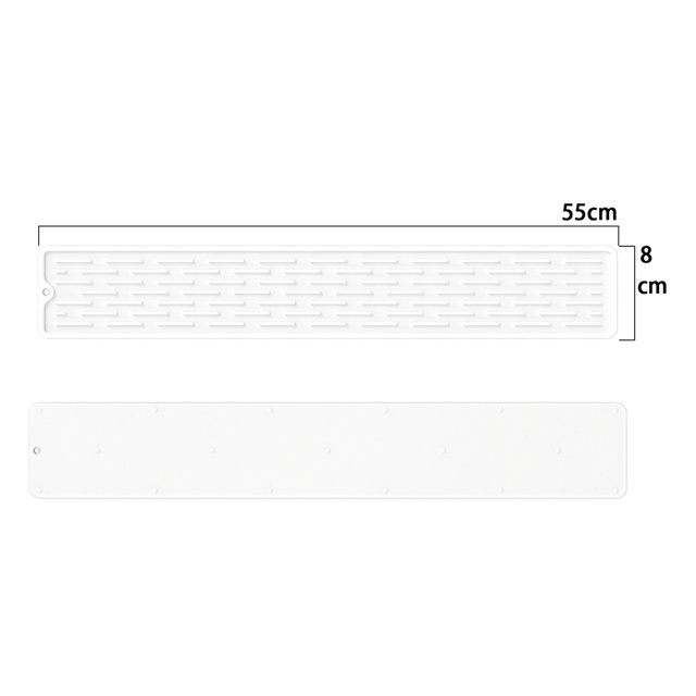 Alfombrilla de silicona para grifo, almohadilla de secado antideslizante para fregadero para suministros de baño para el hogar (blanco) Likrtyny Libre de BPA
