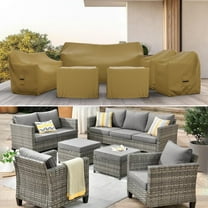 Patio Furniture Cover for 6-Piece Furniture Set, Water UV & Weather resistant Cover for 7 Person Seating Group 