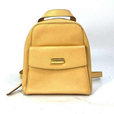 Pre-Owned CELINE Vintage Mini Backpack, Leather, Beige, Women's (Good)