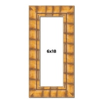 6x18 Frame Beige Real Wood Picture Frame Width 3 inches | Interior Frame Depth 0.5 inches | Natural