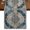 Light Gray Light Blue Mist Blue, variant on Blue Gray Boho Flower 48 Inch Table Runner, Vintage National Floral Farmhouse Dresser Scarf Cotton & Linen Tablerunner for Dining/Kitchen Island/Holiday Party Décor 13" x 48"
