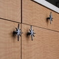 thumbnail image 6 of Zeckos Silver Cast Iron Starburst Drawer Pulls Cabinet Knobs Set of 6, 6 of 12