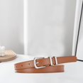 thumbnail image 4 of harmtty Women Adjustable Belt Faux Leather Waist Belt Korean Style Adjustable Buckle Belt Women Faux Leather Belt Skirt Jeans Decorative Waistband Fashion Camel, 4 of 8