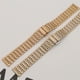 thumbnail image 3 of Correa de acero inoxidable con línea de presión fina, hebilla de mariposa, correa de acero macizo, accesorios de reloj para hombres y mujeres, 3 of 5