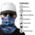 thumbnail image 3 of WIRESTER Bandana Seamless Tube Mask, Headwear, Scarf for Wear Face Coverings, Running, Cycling, Fishing, UV Protection - Blue Shark Pattern, 3 of 6