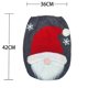 thumbnail image 3 of Decoraciones navideñas Tapa de inodoro Decoración creativa para inodoro Decoraciones navideñas de dos piezas (muñeco de nieve), 3 of 3