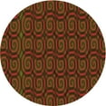 thumbnail image 1 of Ahgly Company Machine Washable Indoor Round Transitional Dark Bronze Brown Area Rugs, 7' Round, 1 of 7