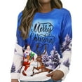 thumbnail image 1 of Femmes de Noël Pull Col Rond Hiver Cardigan Veste Mi-Longue Manches Longues Fermeture Blouse Graphique Imprimé Mode Sweat-Shirt Hoodie Soft Outwear, 1 of 7